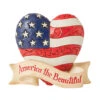 Enesco Jim Shore America The Beautiful Mini Heart Figurine, 3.3" -Hallmark Gift Shop Jim Shore America the Beautiful Mini Heart Figurine 6010559 01