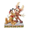 Enesco Jim Shore Disney Mickey Mouse Reindeer With Santa Pluto Figurine, 6.25" -Hallmark Gift Shop Jim Shore Disney Mickey Mouse Reindeer With Pluto 6013059 01