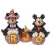 Enesco Jim Shore Disney Mickey Mouse And Minnie Mouse Halloween Figurine, 7.25" -Hallmark Gift Shop Jim Shore Disney Mickey and Minnie Halloween Figurine 6013052 01