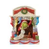 Enesco Jim Shore Grinch Peeking Out Of Fireplace Figurine, 5.5" -Hallmark Gift Shop Jim Shore Grinch Peeking Out of Fireplace Figurine 6012693 01
