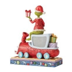 Enesco Jim Shore Grinch On Train Figurine, 8" -Hallmark Gift Shop Jim Shore Grinch on Train Figurine 6010776 02
