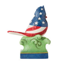 Enesco Jim Shore Patriotic Cardinal Figurine, 5" -Hallmark Gift Shop Jim Shore Patriotic Cardinal Figurine 6010560 02