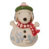 Enesco Jim Shore Peanuts Mini Snoopy Snowman Figurine, 3.5" 1 Enesco Jim Shore Peanuts Mini Snoopy Snowman Figurine, 3.5" -Hallmark Gift Shop Jim Shore Peanuts Mini Snoopy Snowman Figurine 6010326 01
