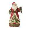 Enesco Jim Shore Santa With Poinsettia Garland Figurine, 12.2" -Hallmark Gift Shop Jim Shore Santa Claus Poinsettia Garland Figurine 6012898 01