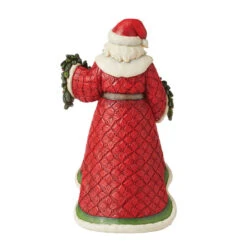 Enesco Jim Shore Santa With Poinsettia Garland Figurine, 12.2" -Hallmark Gift Shop Jim Shore Santa Claus Poinsettia Garland Figurine 6012898 02