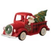Enesco Jim Shore Highland Glen Santa Driving Red Truck Figurine, 5.71" H -Hallmark Gift Shop Jim Shore Santa Driving Red Truck Figurine 6012862 01