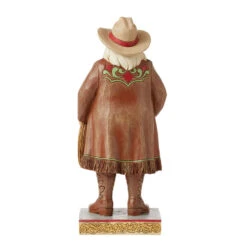 Enesco Jim Shore Western Santa Figurine, 10.24" -Hallmark Gift Shop Jim Shore Santa Figurine With Cowboy Hat 6012903 02