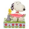 Enesco Jim Shore Peanuts Snoopy & Woodstock Sharing Watermelon Figurine, 4.625" -Hallmark Gift Shop Jim Shore Snoopy Woodstock Watermelon Figurine 6010113 01
