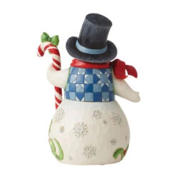Enesco Jim Shore Snowman With Candy Cane Figurine, 8.7" -Hallmark Gift Shop Jim Shore Snowman With Candy Cane Figurine 6013686 02