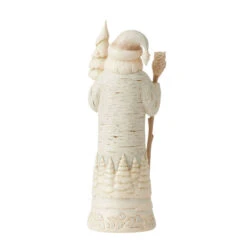 Enesco Jim Shore White Woodland Birch Bark Santa Figurine, 7.75" -Hallmark Gift Shop Jim Shore White Woodland Birch Bark Santa Figurine 6012677 02