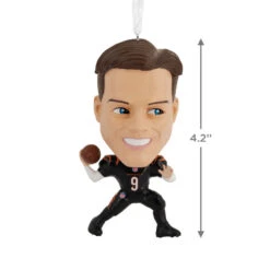 Hallmark NFL Cincinnati Bengals Joe Burrow Bobblehead Ornament -Hallmark Gift Shop Joe Burrow Bobblehead Christmas Ornament 1OSL2675 04