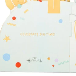 Hallmark 12.38" Jumbo Celebrate Big-Time 3D Pop-Up Birthday Card -Hallmark Gift Shop Jumbo Balloons and Confetti 3D PopUp Birthday Card 999WDR1209 03