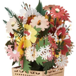 Hallmark Jumbo Flower Bouquet In Vase 3D Pop-Up Blank Card -Hallmark Gift Shop Jumbo Bouquet in Vase 3D PopUp Flower Card 1999WDR2991 04