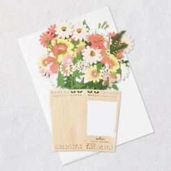 Hallmark Jumbo Flower Bouquet In Vase 3D Pop-Up Blank Card -Hallmark Gift Shop Jumbo Bouquet in Vase 3D PopUp Flower Card 1999WDR2991 07