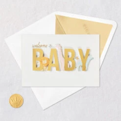 Hallmark So Much Love New Baby Card -Hallmark Gift Shop Jungle Animals New Baby Card 859LAD2922 05