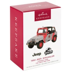 Hallmark The Car's The Star Jurassic Park 1992 Jeep Wrangler Metal Ornament -Hallmark Gift Shop Jurassic Park Jeep Keepsake Ornament 2199QXR8149 04