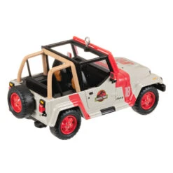 Hallmark The Car's The Star Jurassic Park 1992 Jeep Wrangler Metal Ornament -Hallmark Gift Shop Jurassic Park Jeep Keepsake Ornament 2199QXR8149 06