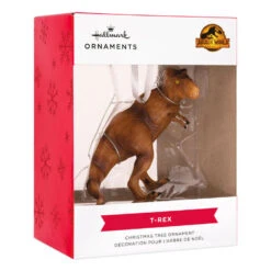 Jurassic World Dominion T-Rex Hallmark Ornament -Hallmark Gift Shop Jurassic World TRex Christmas Ornament 2HCM8016 04