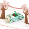 Hallmark Best Wishes For The Road Ahead 3D Pop-Up Wedding Card -Hallmark Gift Shop Just Married Car 3D PopUp Wedding Card 1299LAD2903 01