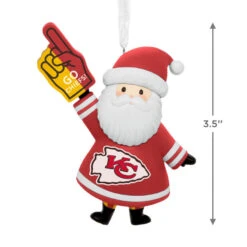 NFL Kansas City Chiefs Santa Fan Hallmark Ornament -Hallmark Gift Shop Kansas City Chiefs Santa Fan Christmas Ornament 1OSL2572 04