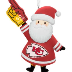 NFL Kansas City Chiefs Santa Fan Hallmark Ornament -Hallmark Gift Shop Kansas City Chiefs Santa Fan Christmas Ornament 1OSL2572 06