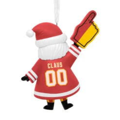 NFL Kansas City Chiefs Santa Fan Hallmark Ornament -Hallmark Gift Shop Kansas City Chiefs Santa Fan Christmas Ornament 1OSL2572 07
