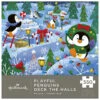 Hallmark Playful Penguins Deck The Halls Jigsaw Puzzle, 550 Pieces -Hallmark Gift Shop Keepsake Playful Penguins Deck the Halls Puzzle 1PZX2014 01