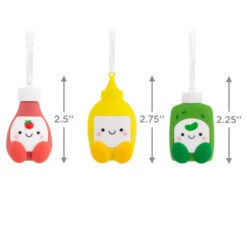 Better Together Ketchup, Mustard And Relish Magnetic Hallmark Ornaments, Set Of 3 -Hallmark Gift Shop Ketchup Mustard Relish Magnetic Ornaments 1HAJ2157 04