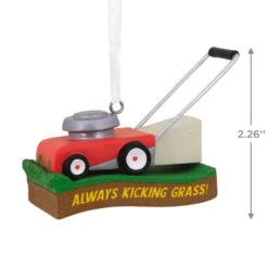 Kicking Grass Lawn Mower Hallmark Ornament -Hallmark Gift Shop Kicking Grass Lawn Mower Christmas Ornament 1HGO3054 04