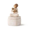Willow Tree Kindness Girl With Cat Figurine Keepsake Box -Hallmark Gift Shop Kindness Girl Figurine Keepsake Box 28178 01