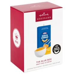 Hallmark Kraft Mac & Cheese The Blue Box Ornament -Hallmark Gift Shop Kraft Mac and Cheese Blue Box Keepsake Ornament 5QXI8572 08