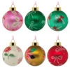 Lacey Chabert Collection Glass Hallmark Ornaments, Set Of 6 -Hallmark Gift Shop Lacey Chabert Collection Christmas Ornaments 3HCM5600 01