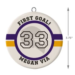 Lacrosse Ceramic Circle Personalized Ornament -Hallmark Gift Shop Lacrosse Ceramic Circle Personalized Ornament 1999QHE1711B107 03