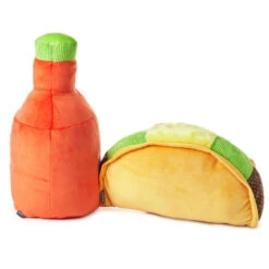 Hallmark Large Better Together Taco And Hot Sauce Magnetic Plush, 16" -Hallmark Gift Shop Large Better Together Taco and Hot Sauce Magnetic Plush 1KID1608 02