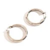 Howard's Jewelry Large Tube Silver Hoop Earrings -Hallmark Gift Shop Large Tube Silver Hoop Earrings 10514 01