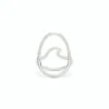 Pura Vida Statement Wave Silver Ring, Size 6 -Hallmark Gift Shop Large Wave Silver Ring 1010JERG1116SILV6 01