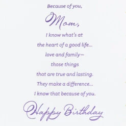 Hallmark Because Of You Birthday Card For Mom -Hallmark Gift Shop Lavender Art Deco Birthday Card for Mother 799FBD7201 03