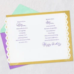 Hallmark Because Of You Birthday Card For Mom -Hallmark Gift Shop Lavender Art Deco Birthday Card for Mother 799FBD7201 04