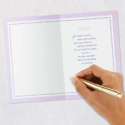 Hallmark You're An Incredible Woman Birthday Card For Wife -Hallmark Gift Shop Lavender Flowers Wife Birthday Card 759FBD4947 06