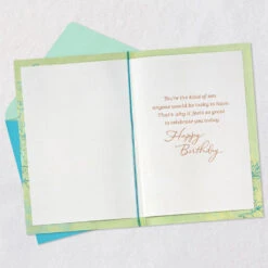 Hallmark You Are Your Own Man Birthday Card For Son -Hallmark Gift Shop Leaves on Light Green Birthday Card for Son 699MAN4436 03