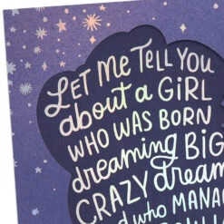 Hallmark A Woman Who Makes The World Better Birthday Card For Daughter -Hallmark Gift Shop Lettering Inside Silhouette Birthday Card for Daughter 659FBD4930 05