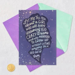 Hallmark A Woman Who Makes The World Better Birthday Card For Daughter -Hallmark Gift Shop Lettering Inside Silhouette Birthday Card for Daughter 659FBD4930 06