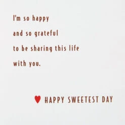 Hallmark You're A Good Man Romantic Sweetest Day Card For Husband -Hallmark Gift Shop Lettering and Heart Husband Sweetest Day Card 699SD5535 03