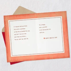 Hallmark You're A Good Man Romantic Sweetest Day Card For Husband -Hallmark Gift Shop Lettering and Heart Husband Sweetest Day Card 699SD5535 04