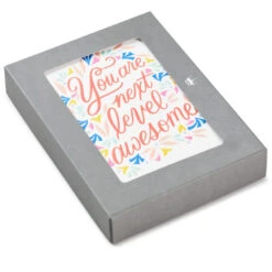Hallmark You Are Next Level Awesome Boxed Blank Note Cards Multipack, Pack Of 10