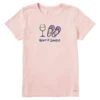 Life Is Good Keep It Simple Women's Pink T-Shirt, Small -Hallmark Gift Shop Life Is Good Keep It Simple Womens Pink TShirt 99205S 01