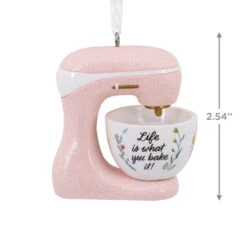 Life Is What You Bake It Pink Stand Mixer Hallmark Ornament -Hallmark Gift Shop Life Is What You Bake It Pink Stand Mixer Christmas Ornament 1HGO3049 04