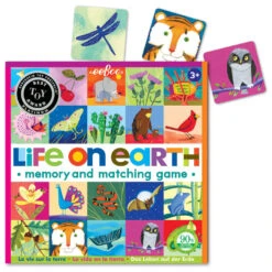 Eeboo Life On Earth Memory And Matching Game -Hallmark Gift Shop Life On Earth Memory and Matching Childrens Game MGLOE3 02