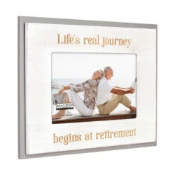 Malden Life's Journey Begins At Retirement Wood Picture Frame, 4x6 5 Malden Life's Journey Begins At Retirement Wood Picture Frame, 4x6 -Hallmark Gift Shop Lifes Journey Begins at Retirement Picture Frame 338746 02