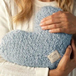 Demdaco Soft Blue Giving Heart Pillow -Hallmark Gift Shop Light Blue Weighted Heart Pillow 1004440133 03